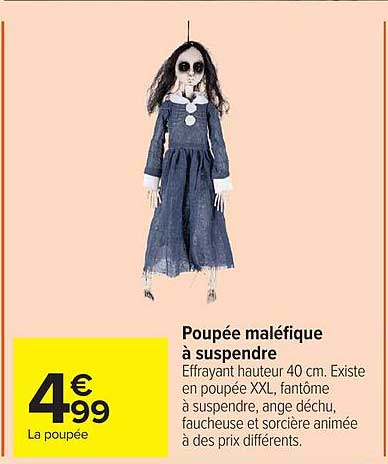 Poupée maléfique à suspendre