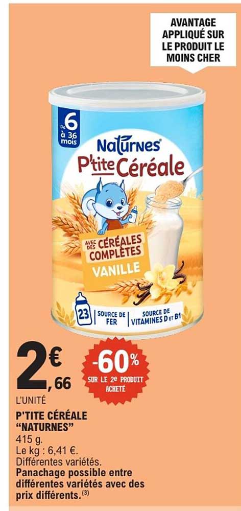 P'TITE CÉRÉALE “NATURNES”