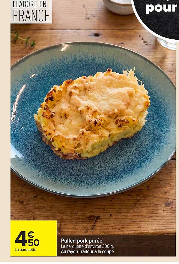 Pulled pork purée