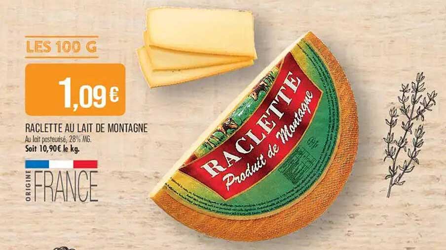RACLETTE AU LAIT DE MONTAGNE