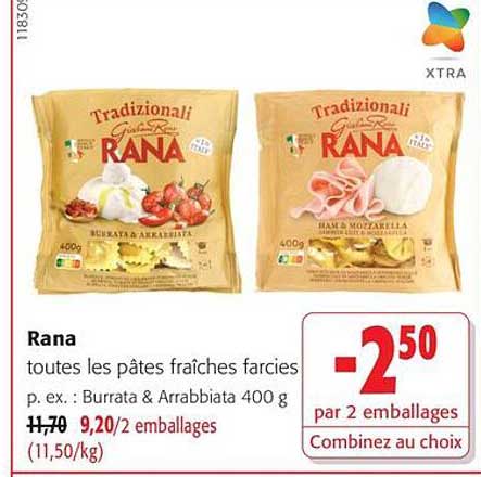 Rana toutes les pâtes fraîches farcies
