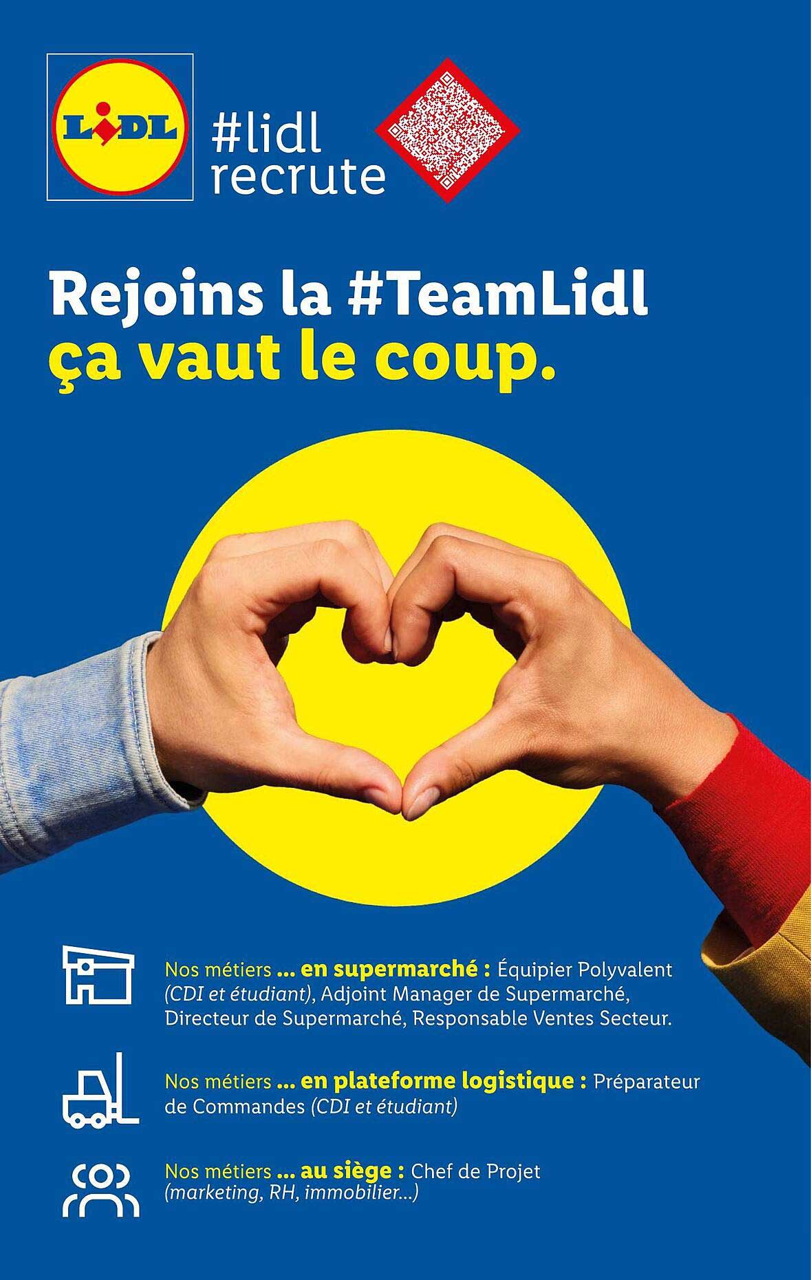 Rejoins la #TeamLidl ça vaut le coup.
