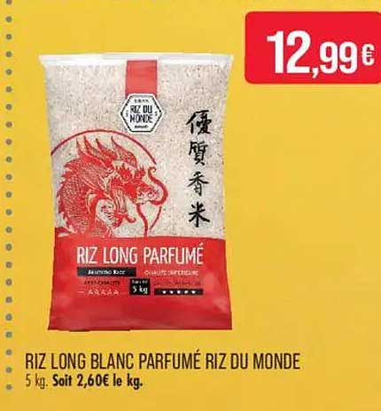 RIZ LONG BLANC PARFUMÉ RIZ DU MONDE