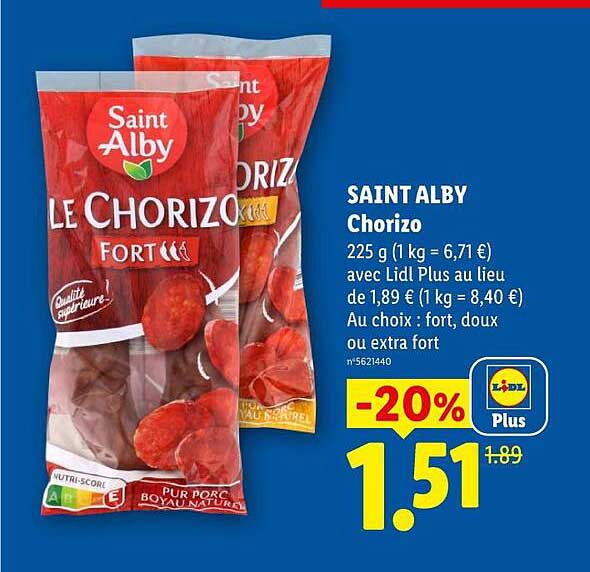 SAINT ALBY Chorizo