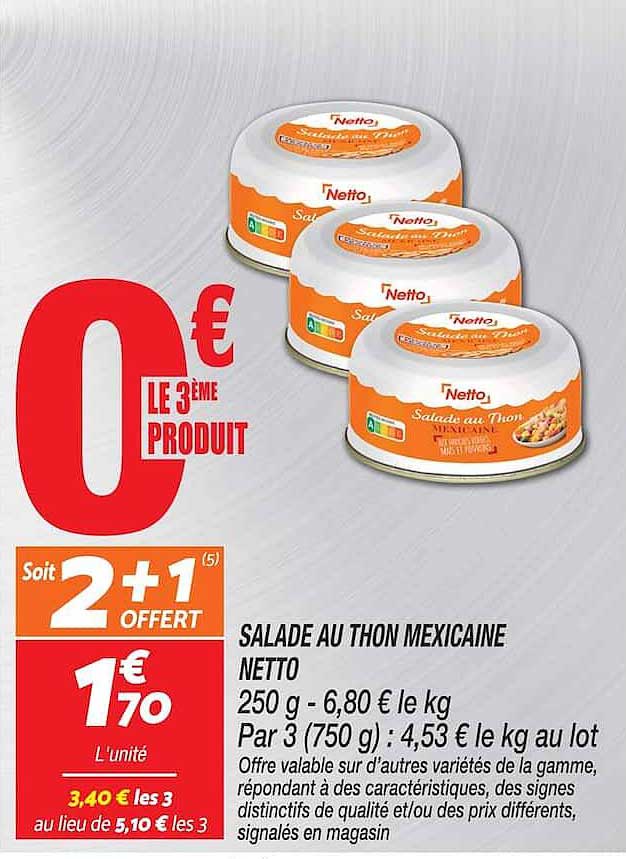 SALADE AU THON MEXICAINE NETTO
