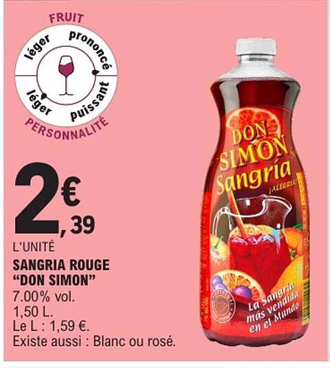 SANGRIA ROUGE “DON SIMON”
