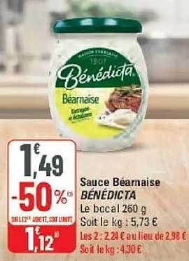 Sauce Béarnaise BÉNÉDICTA