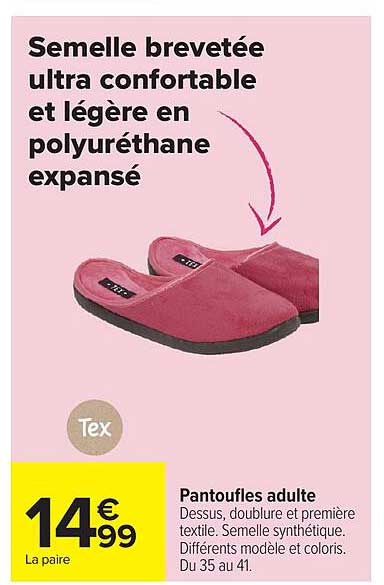 Semelle brevetée ultra confortable et légère en polyuréthane expansé