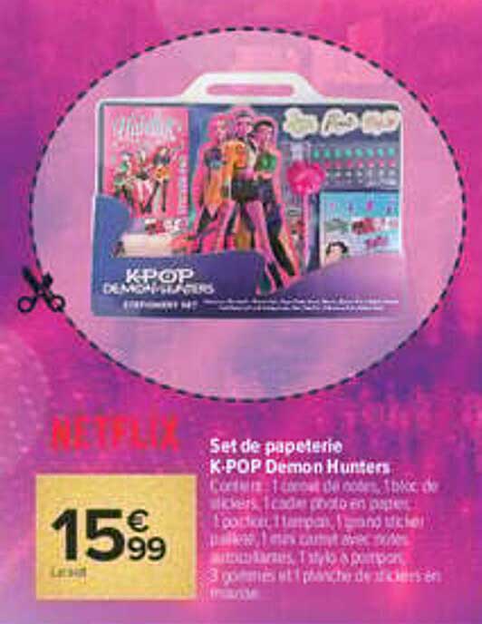 Set de papeterie K-POP Demon Hunters