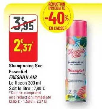 Shampooing Sec Essentiel FRESHH AIR