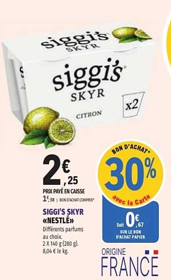 siggi's SKYR CITRON x2