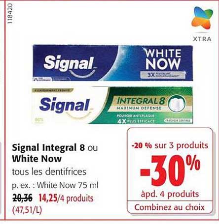Signal Integral 8 ou White Now