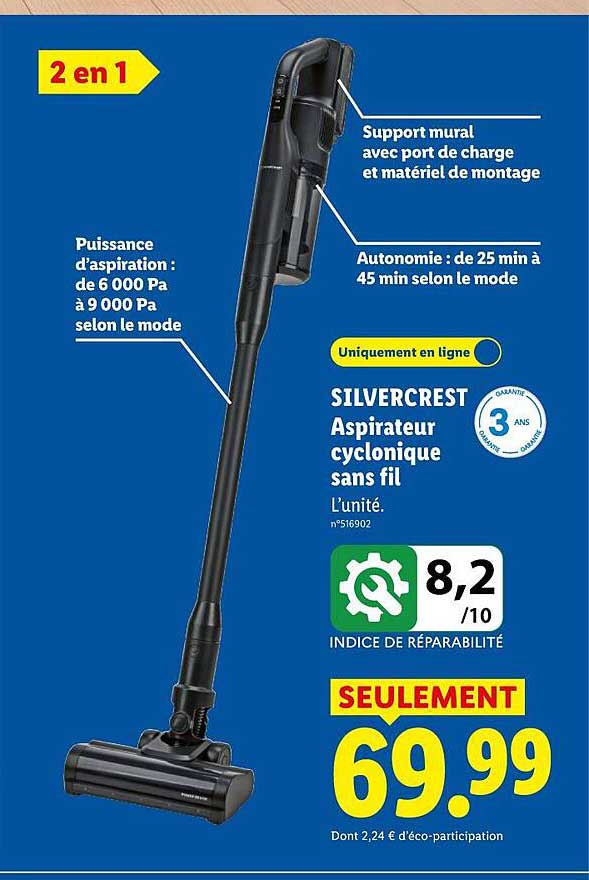 SILVERCREST Aspirateur cyclonique sans fil
