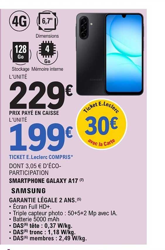 SMARTPHONE GALAXY A17 SAMSUNG