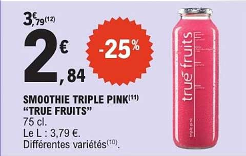 SMOOTHIE TRIPLE PINK "TRUE FRUITS"