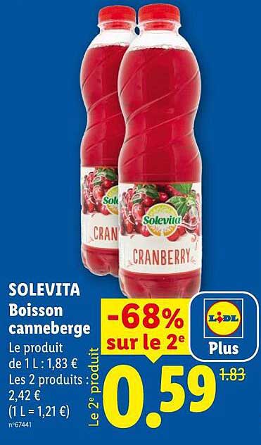 SOLEVITA Boisson canneberge