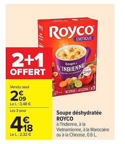 Soupe déshydratée ROYCO