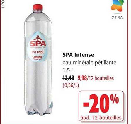SPA Intense eau minérale pétillante 1,5 L