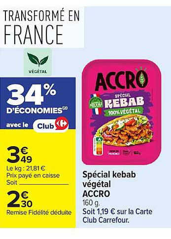 Spécial kebab végétal ACCRO