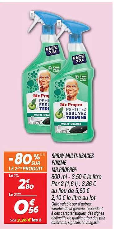 SPRAY MULTI-USAGES POMME MR. PROPRE®