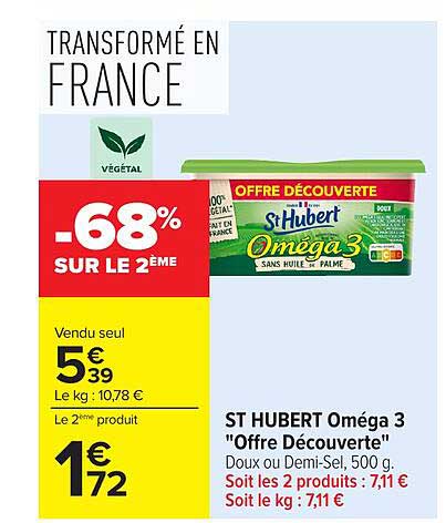 ST HUBERT Oméga 3 "Offre Découverte"