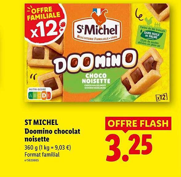 ST MICHEL Doo mino chocolat noisette