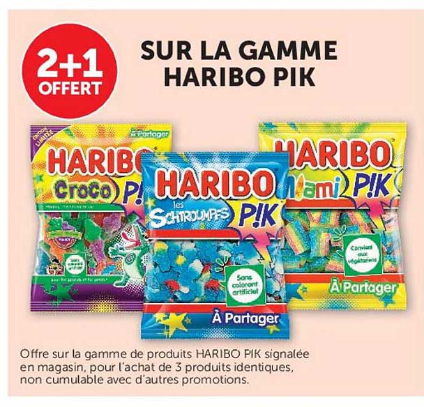 SUR LA GAMME HARIBO PIK