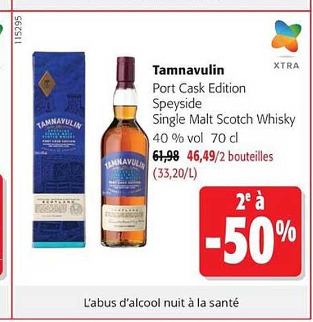 Tamnavulin Port Cask Edition Speyside Single Malt Scotch Whisky 40 % vol 70 cl