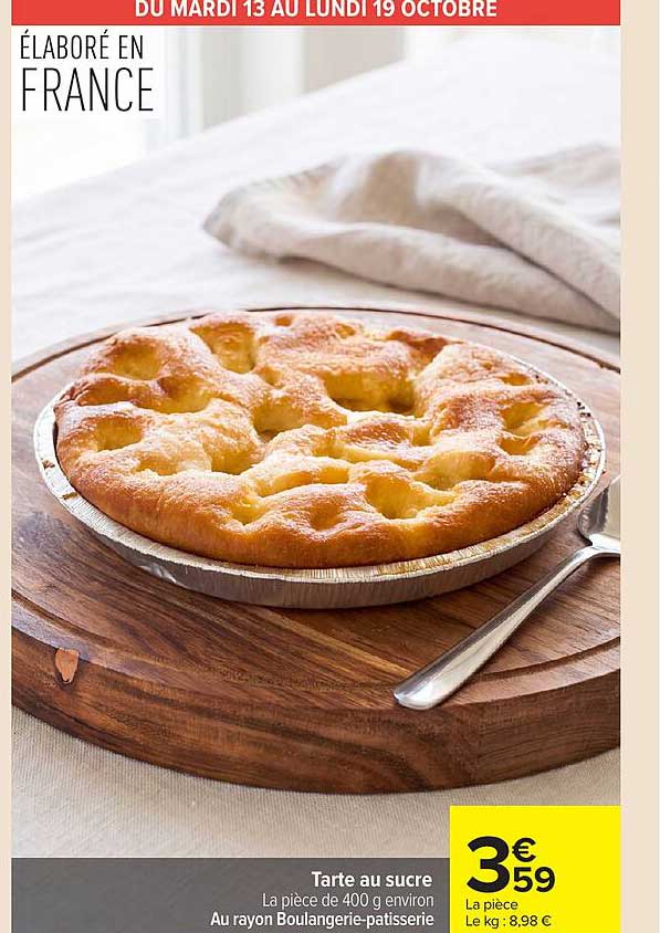 Tarte au sucre