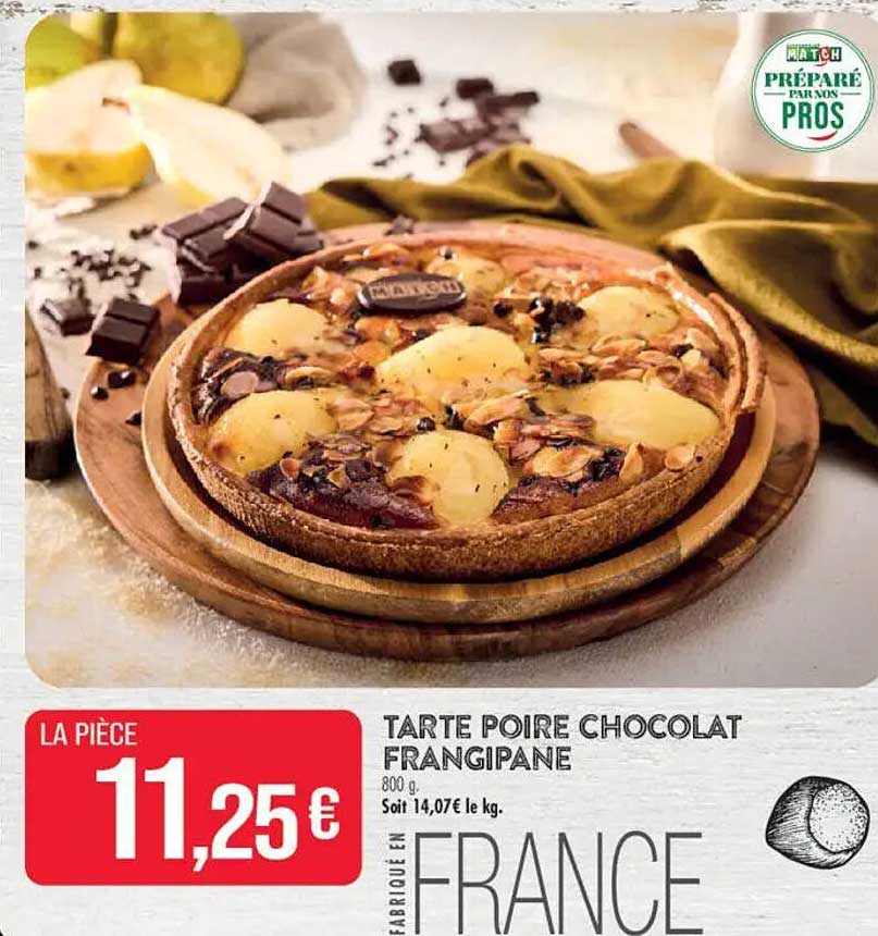 TARTE POIRE CHOCOLAT FRANGIPANE
