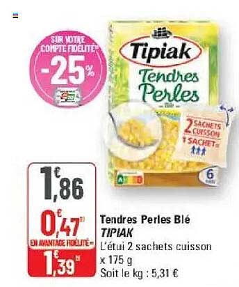 Tendres Perles Blé TIPIAK