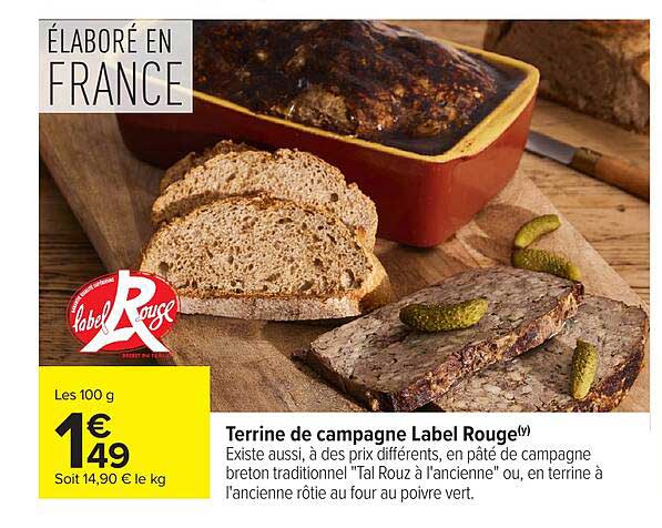 Terrine de campagne Label Rouge