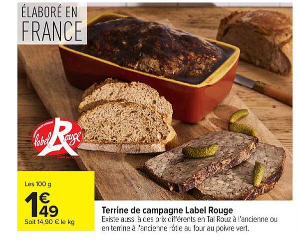 Terrine de campagne Label Rouge