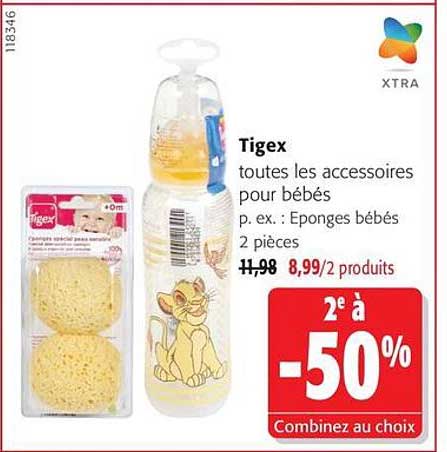 Tigex toutes les accessoires pour bébés p. ex. : Epinges bébés 2 pièces
