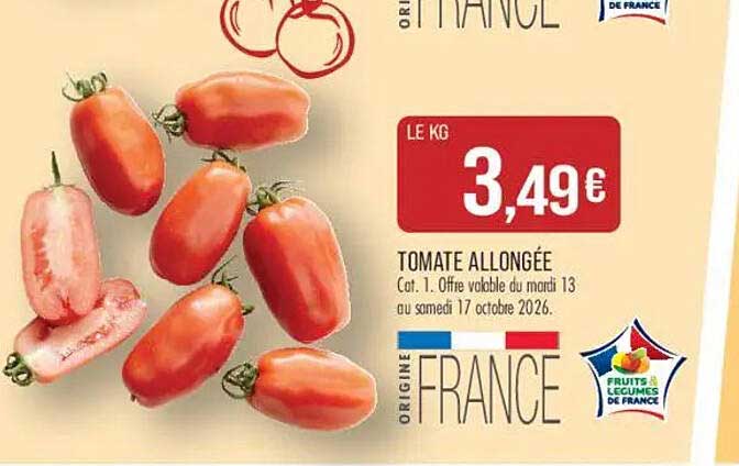 TOMATE ALLONGÉE