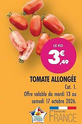TOMATE ALLONGÉE