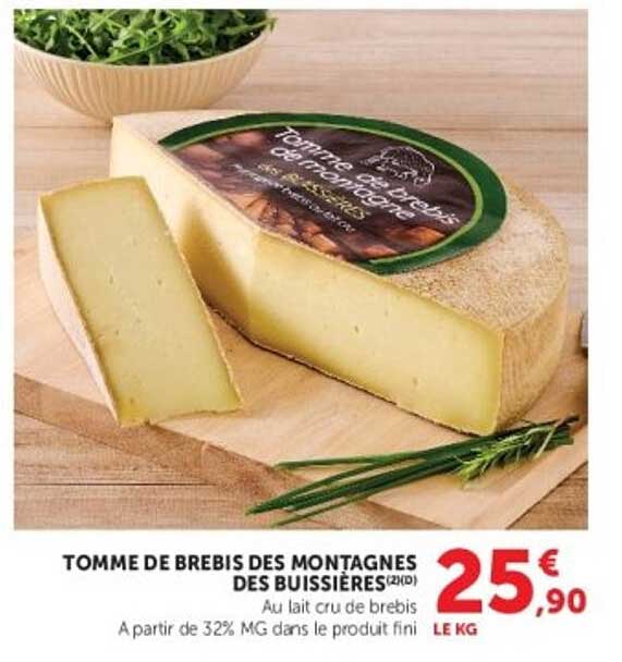 TOMME DE BREBIS DES MONTAGNES DES BUISSIÈRES (2)
