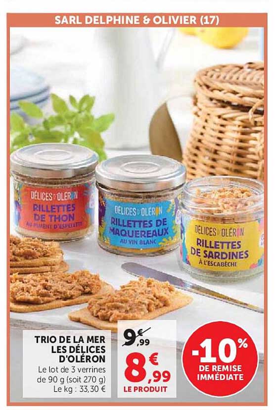 TRIO DE LA MER LES DÉLICES D'OLÉRON