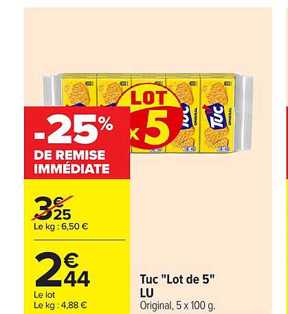 Tuc "Lot de 5" LU