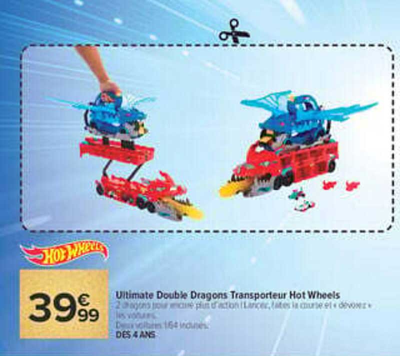 Ultimate Double Dragons Transporteur Hot Wheels