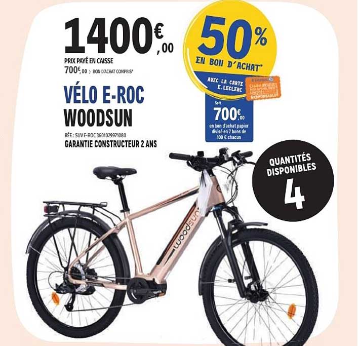 VÉLO E-ROC WOODSUN