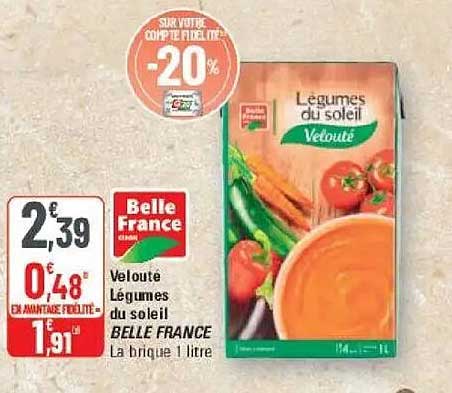 Velouté Légumes du soleil BELLE FRANCE