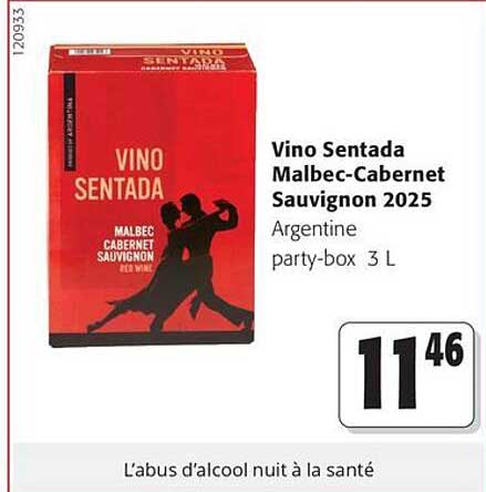 Vino Sentada Malbec-Cabernet Sauvignon 2025