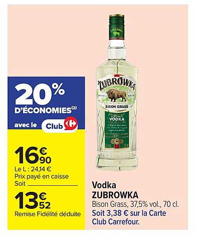 Vodka ZUBROWKA