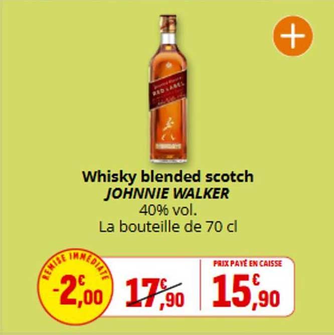 Whisky blended scotch JOHNNIE WALKER