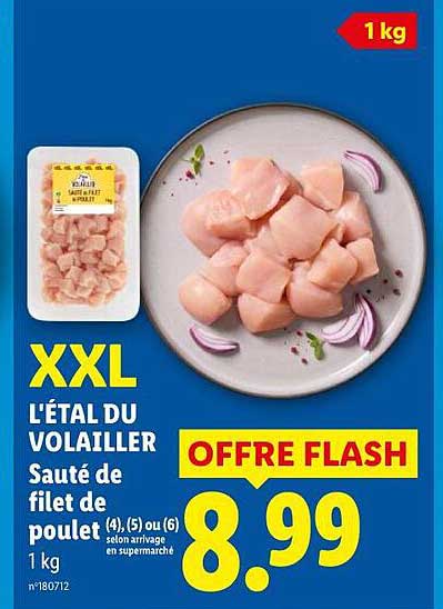 XXL L'ÉTAL DU VOLAILLER Sauté de filet de poulet