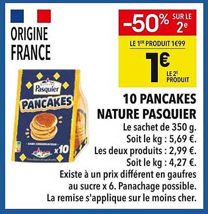 10 PANCAKES NATURE PASQUIER