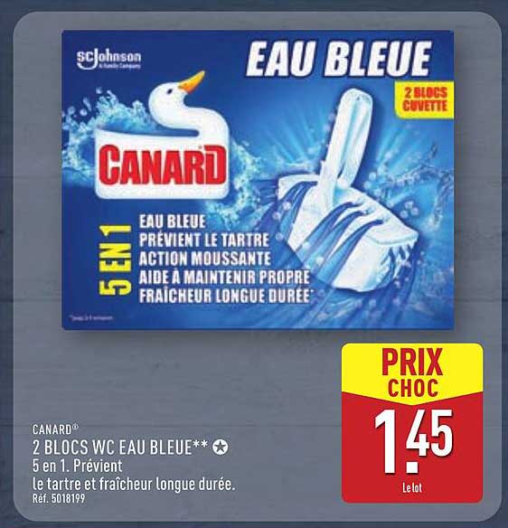 2 BLOCS WC EAU BLEUE