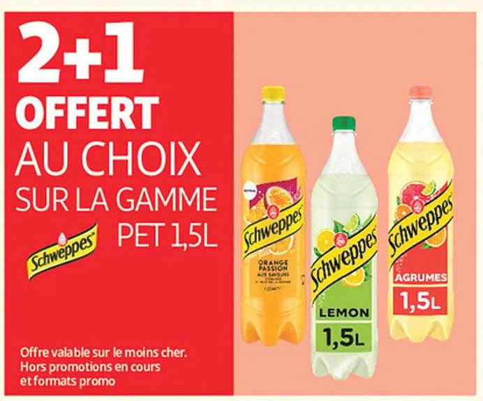 2+1 OFFERT AU CHOIX SUR LA GAMME PET 1,5L