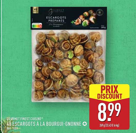 48 ESCARGOTS A LA BOURGUIGNONNE